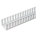 White Wide Slot Wire Duct, 6 ft I806632