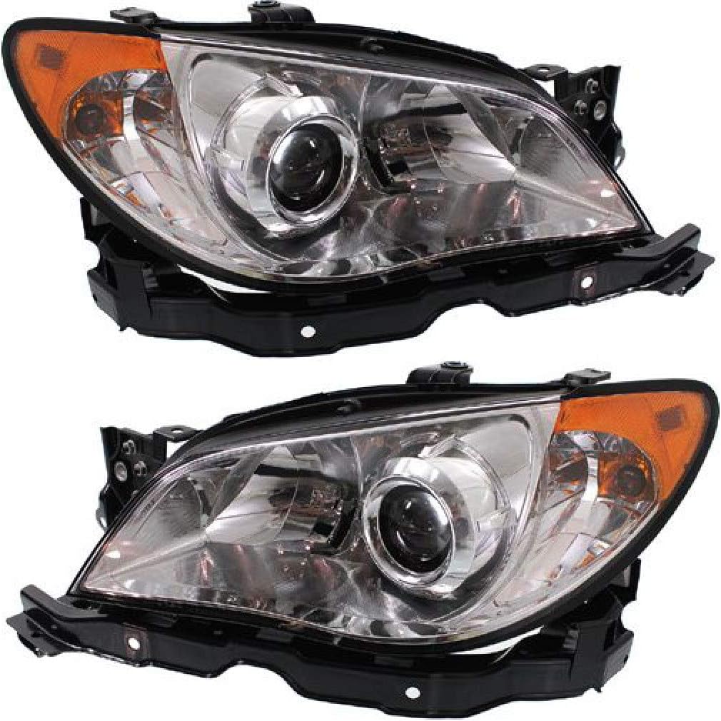 Subaru Impreza Headlight 2007 Pair w/Bulbs L55454