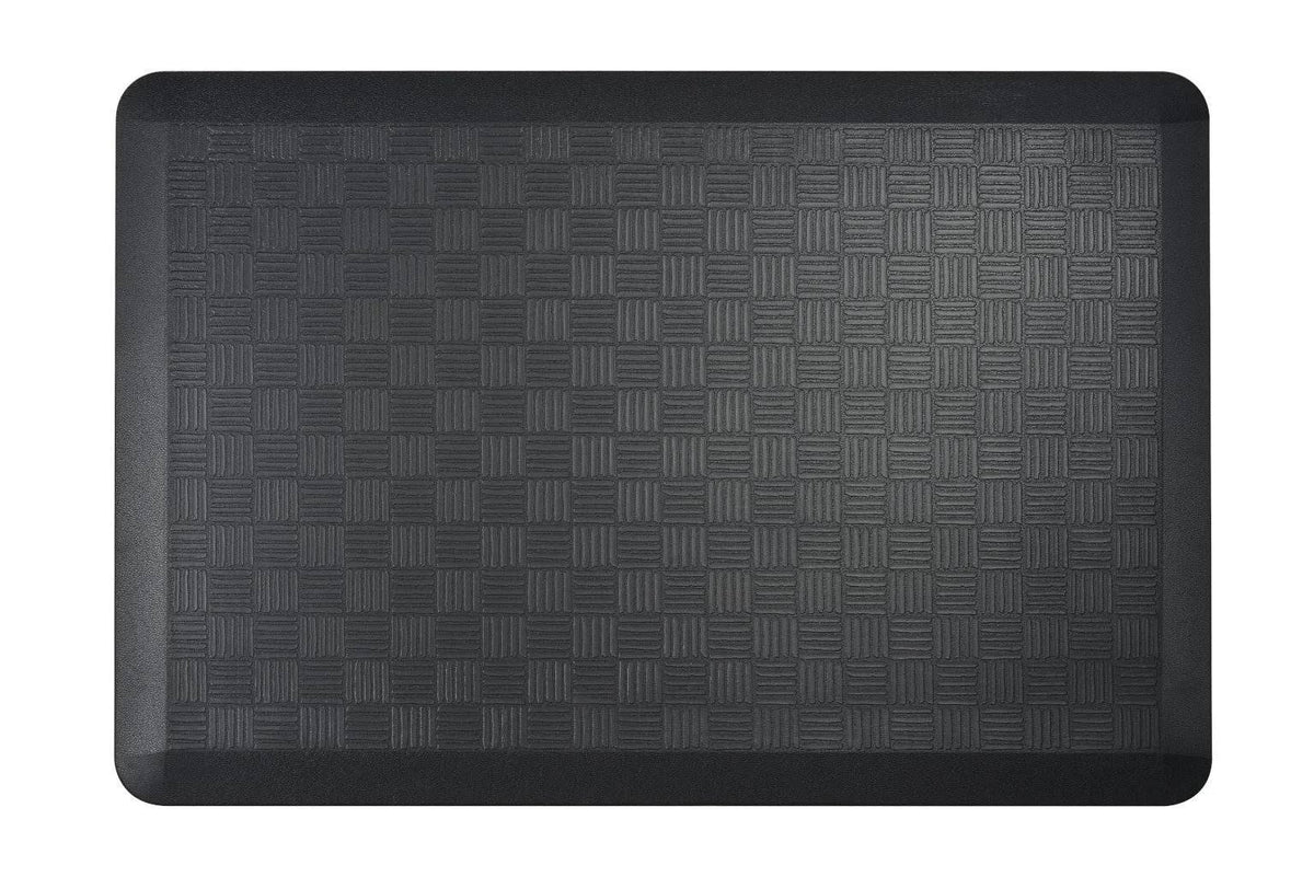 Anti-Fatigue Non-Slip Waterproof PU Basket Weave Pattern Mat S8381