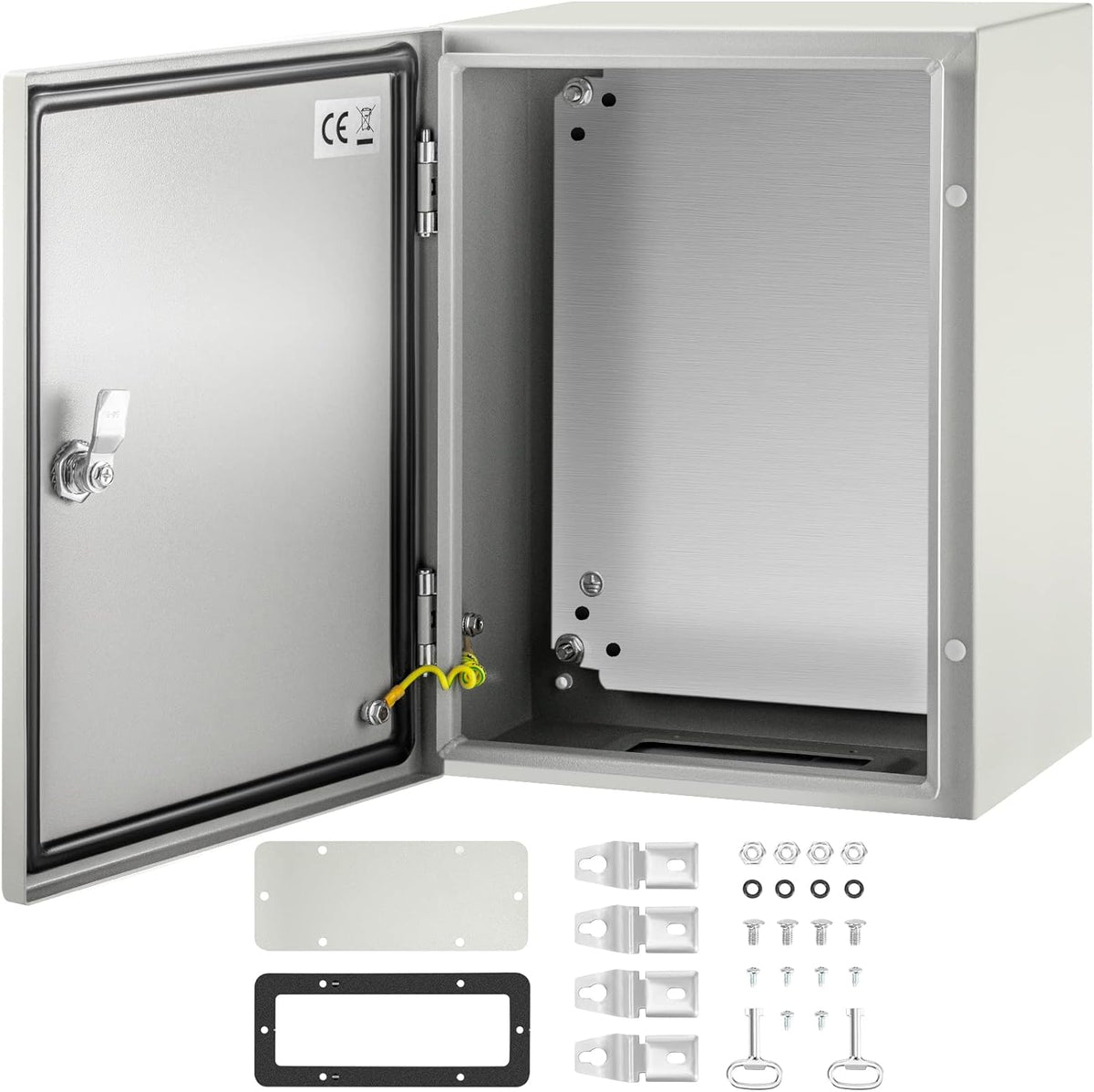 24 x 24 x 12'' NEMA 4X Steel Electrical Box with Mounting Plate N256