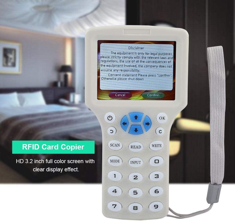 9 Frequency Handheld RFID Copier ID IC Reader Writer Duplicator Multifunctional Copy Encrypted NFC Smart Card with HD 3.2 Inch Full Color Screen S13874