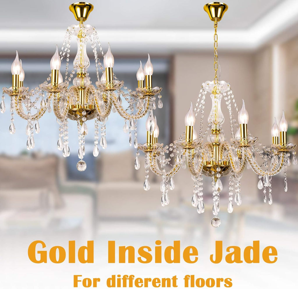 K9 Crystal 8 Lights Pendant Ceiling Lamp R327