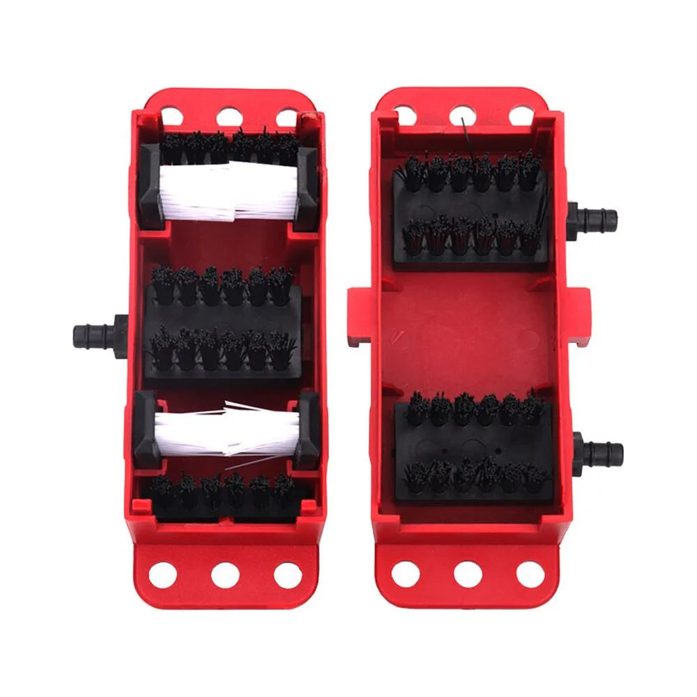 Motorcycle Chain Cleaning Kit with Brush and Lube Tool N271
