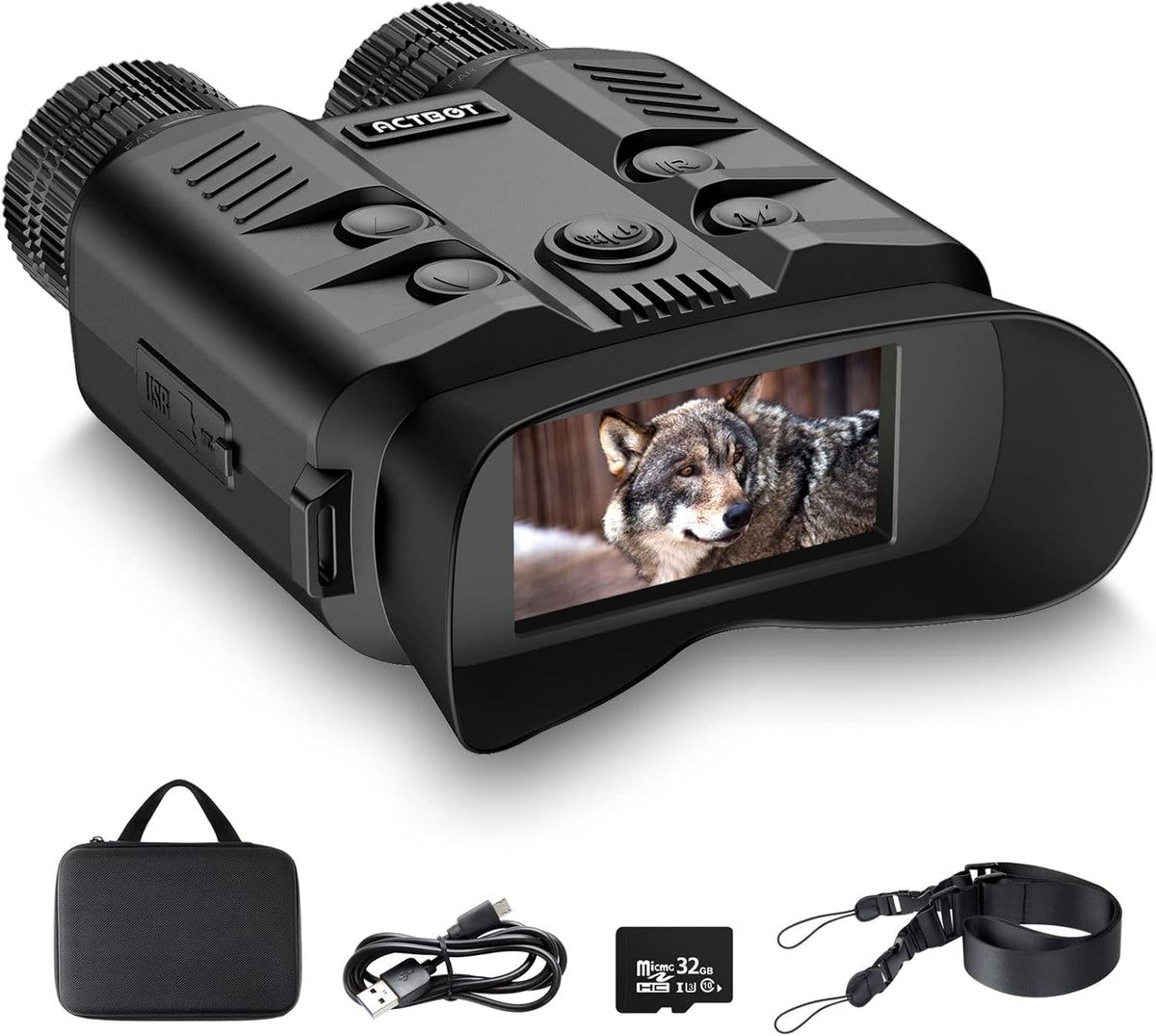 Digital Night Vision Binoculars with 1080p Video and 8x Digital Zoom L974