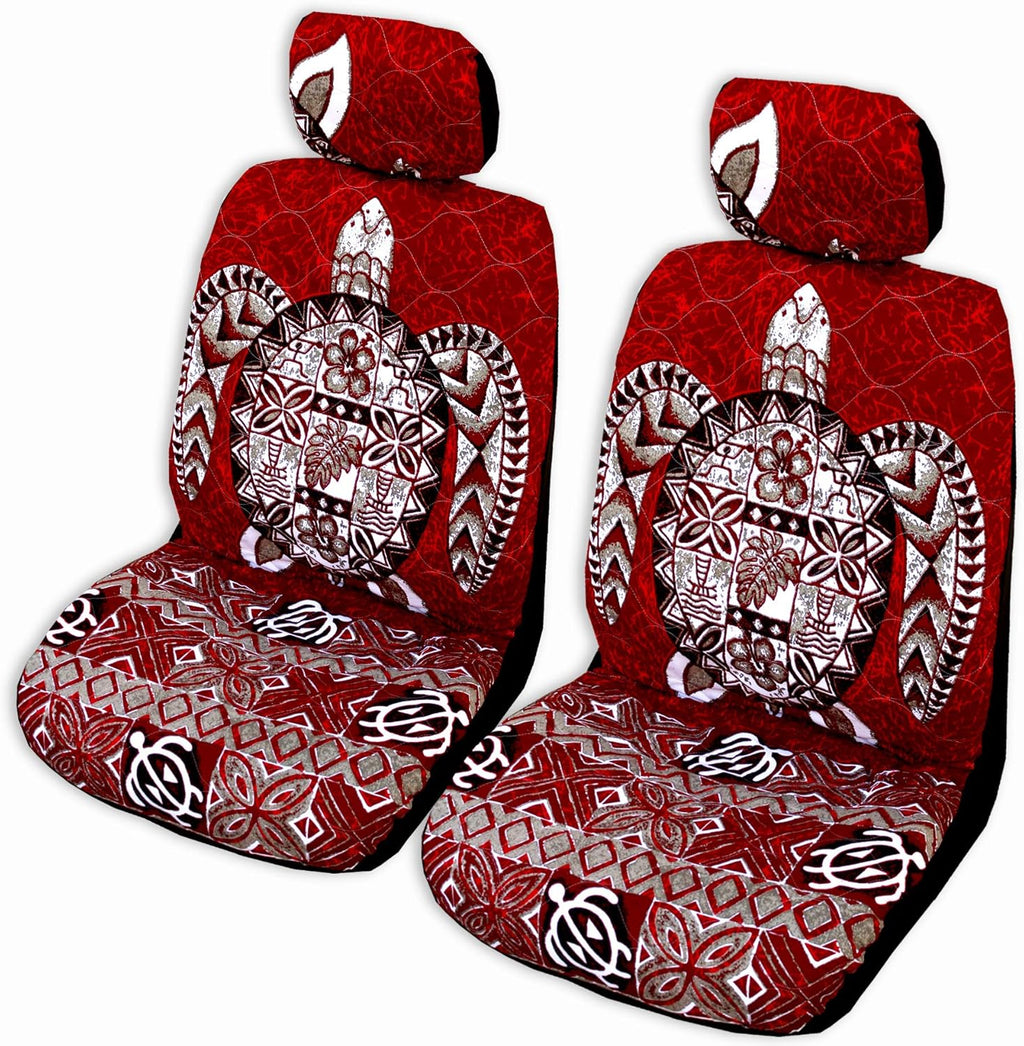 Gray Hawaiian Car Seat Covers Pack of 2 V35484