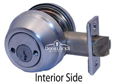 Satin Chrome Double Cylinder Deadbolts with Latch and Strike P9292