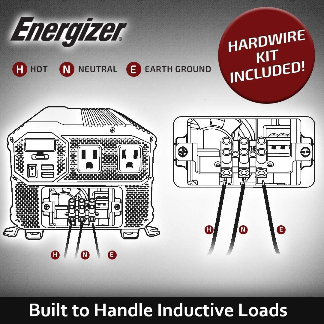 2000 Watts Power Inverter, 12v to 110v, Two AC Outlets, Two USB Ports W73323