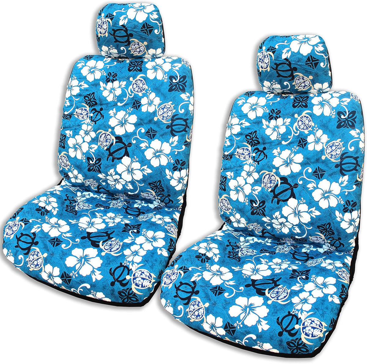 Gray Hawaiian Car Seat Covers Pack of 2 V35484