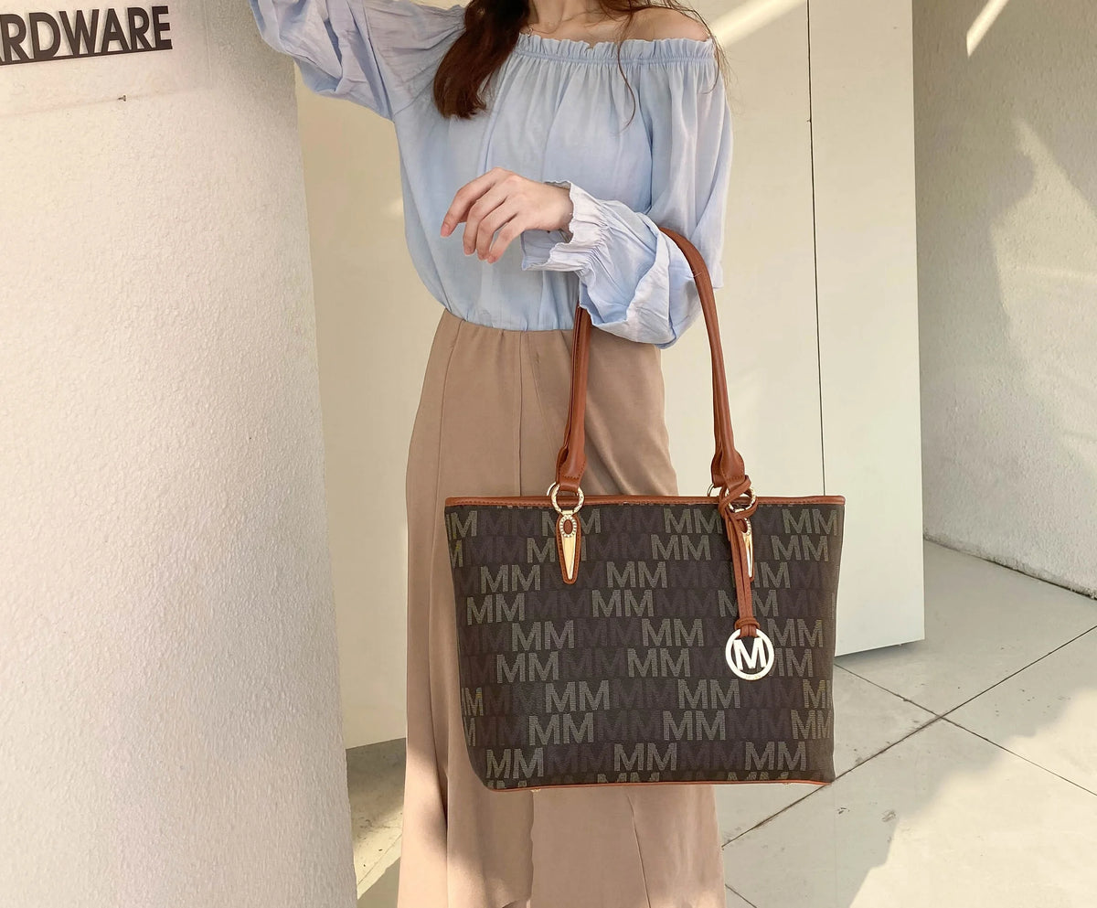 Tan 4-Piece Tote Set X854