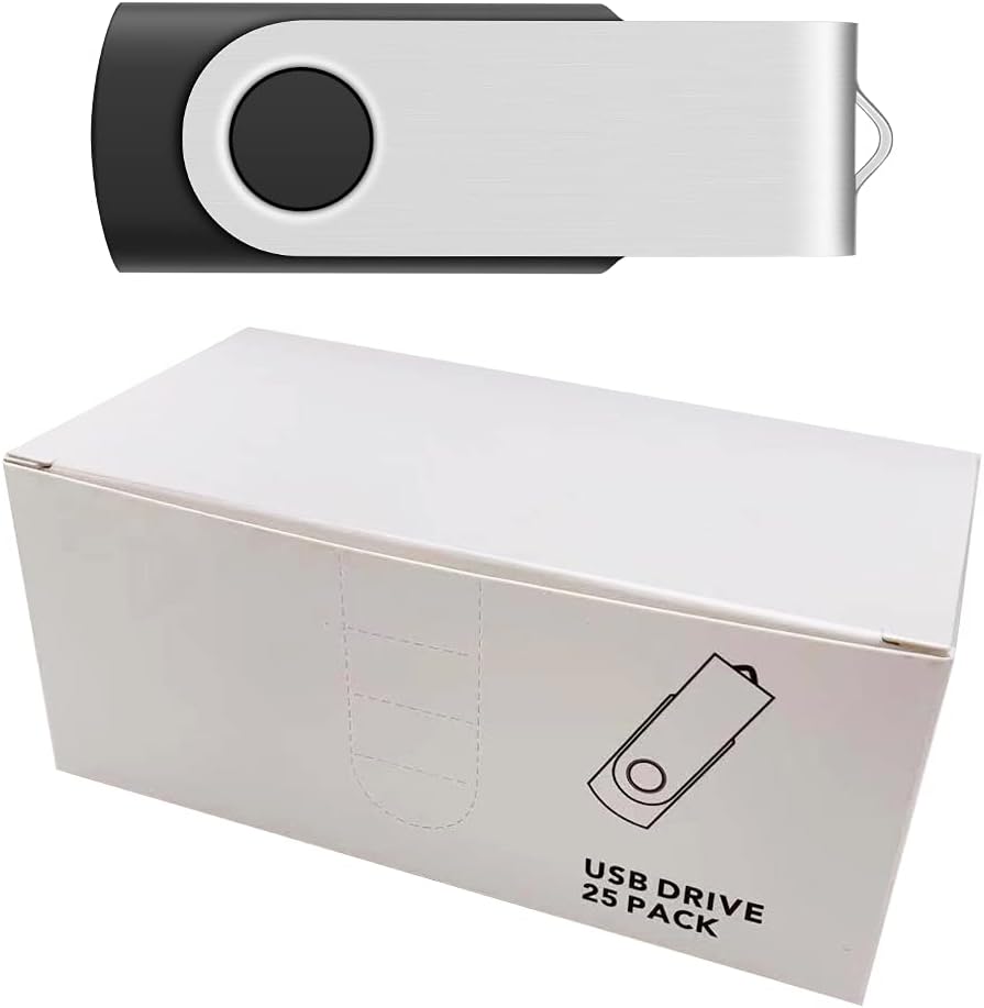 100 Pack USB 2.0 128MB Flash Drives B85779