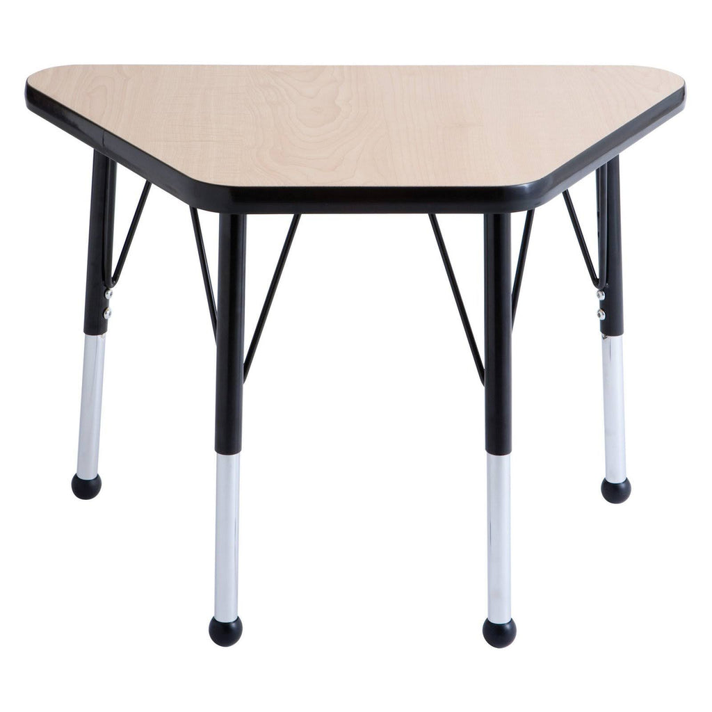 18in x 30in Trapezoid Adjustable Activity Table Oak/Black R66743