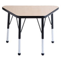 18in x 30in Trapezoid Adjustable Activity Table Oak/Black R66743