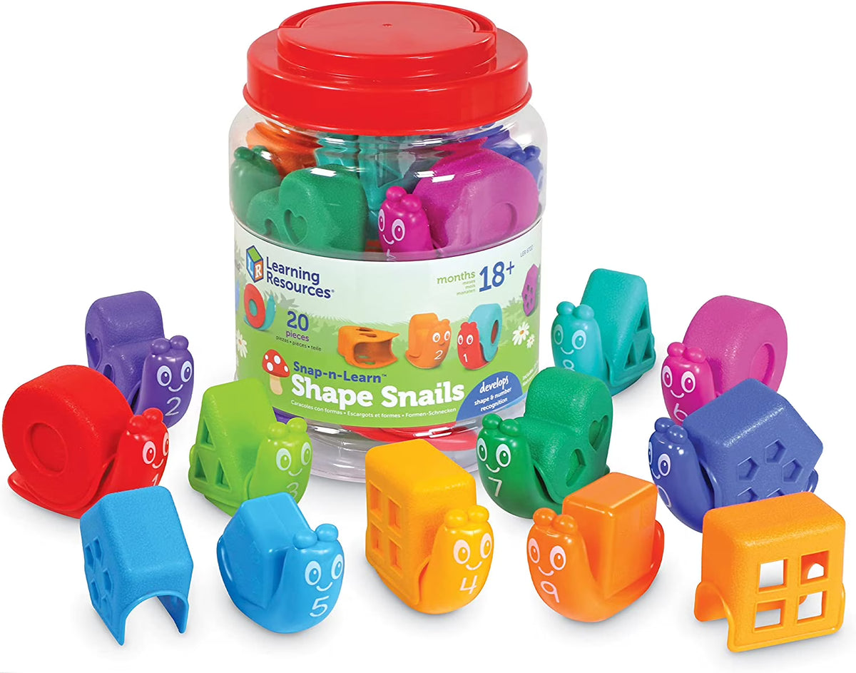 20 Pieces Shape Snails Educational Toys R780