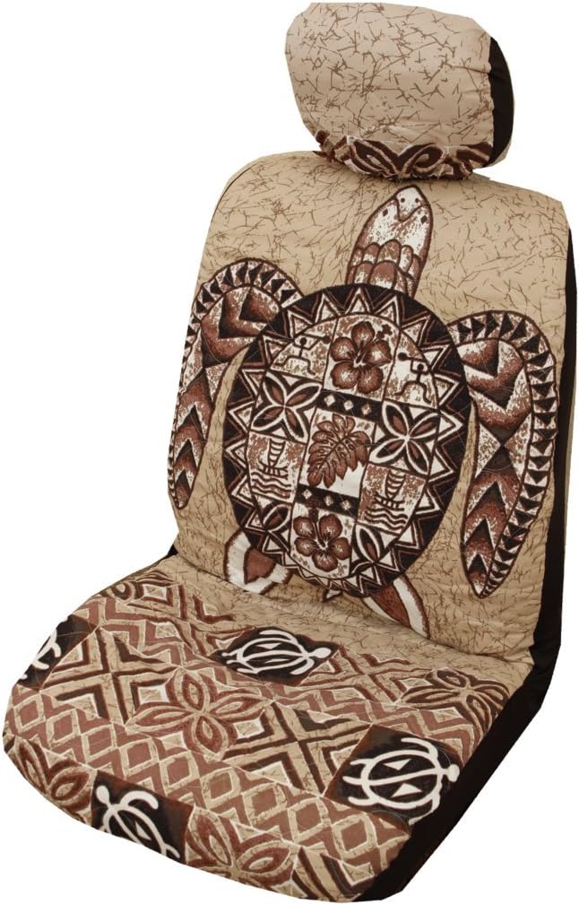 Gray Hawaiian Car Seat Covers Pack of 2 V35484
