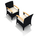 Canvas Flax Patio Dining Arm Chair L221