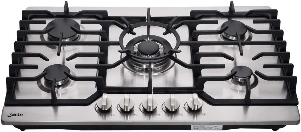 30 Inch Stainless Steel Gas Cooktop with 5 Burners I1995