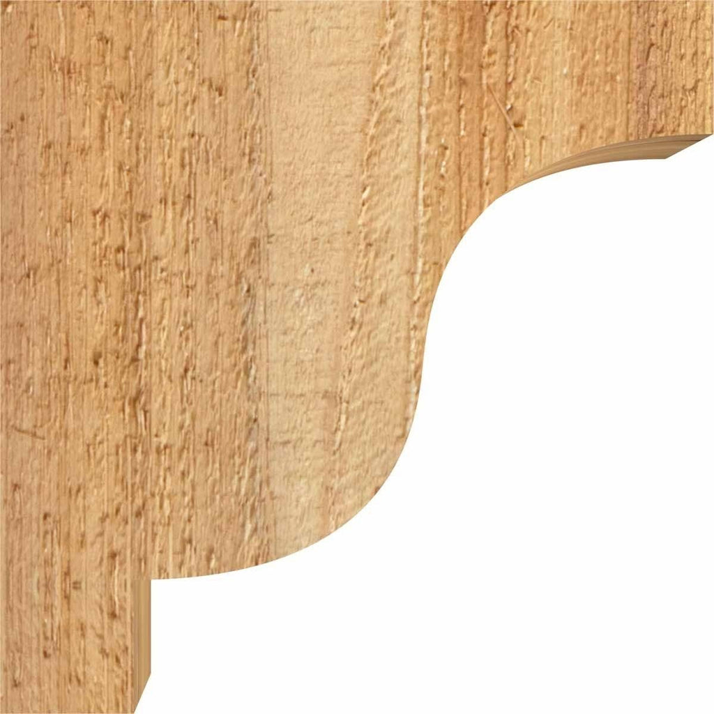 6x22W x 10x22D x 10x22H Rough Sawn Corbel, Western Red Cedar U994667