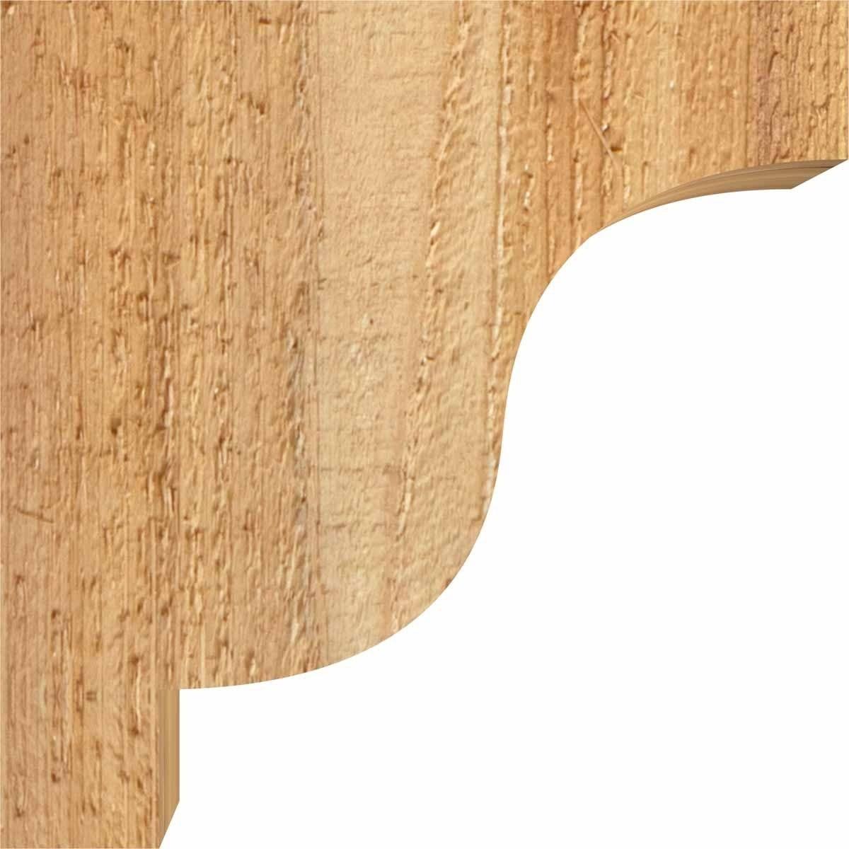 6x22W x 10x22D x 10x22H Rough Sawn Corbel, Western Red Cedar U994667