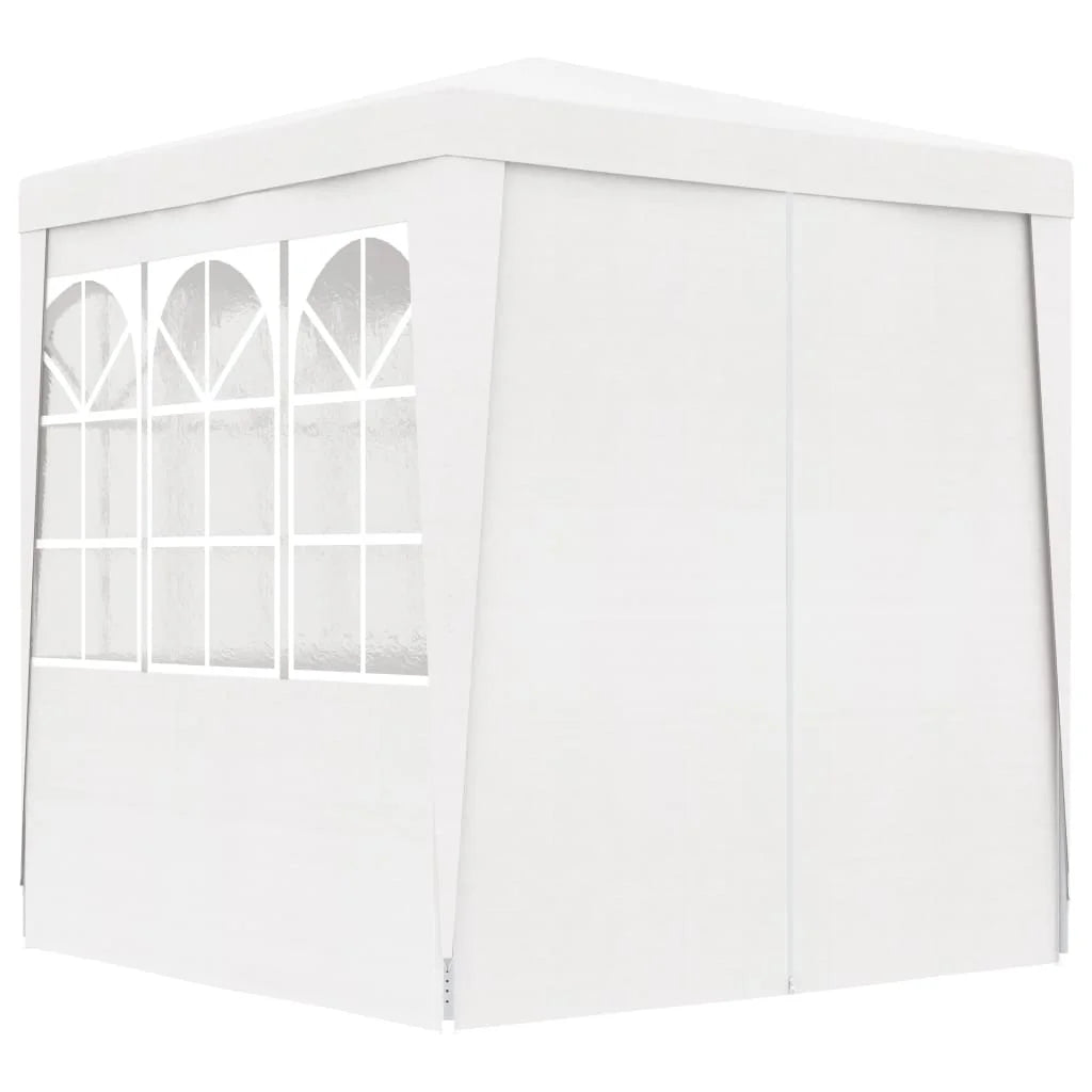 White Party Tent with Side Walls 8.2'x8.2' F74536