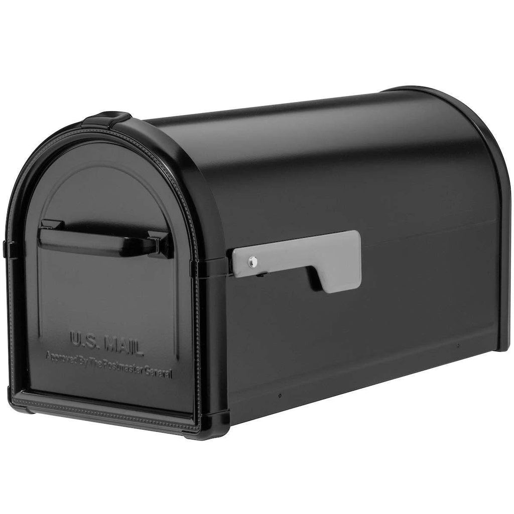Black Post-Mount Mailbox S9888