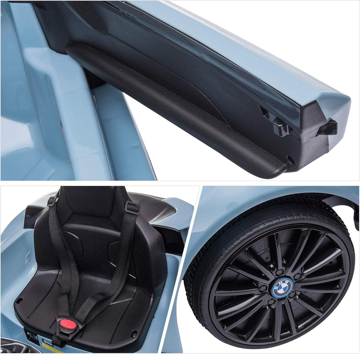 Blue BMW I8 Coupe Electric Kids Ride-On Car 6V Battery Powered Toy with Remote Control Y200277