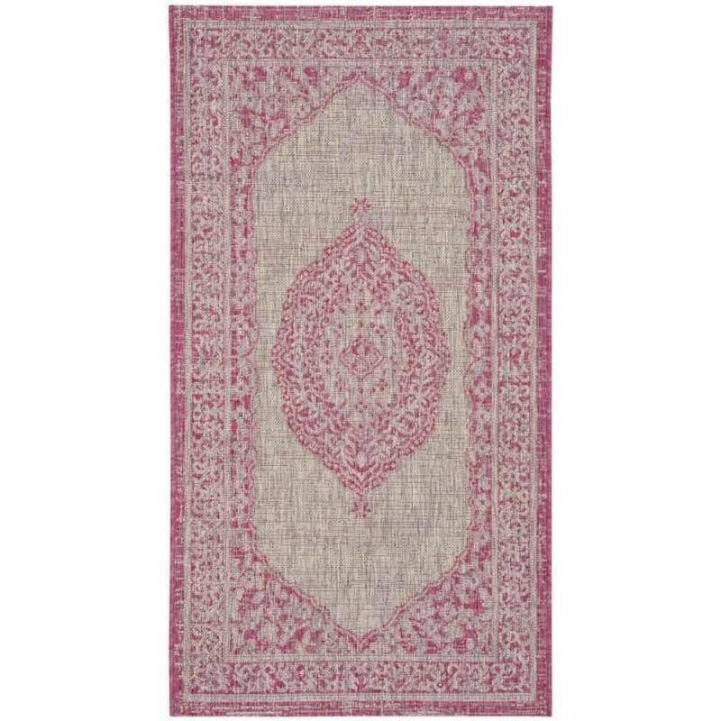 Light Beige Light Brown Courtyard Rug W768