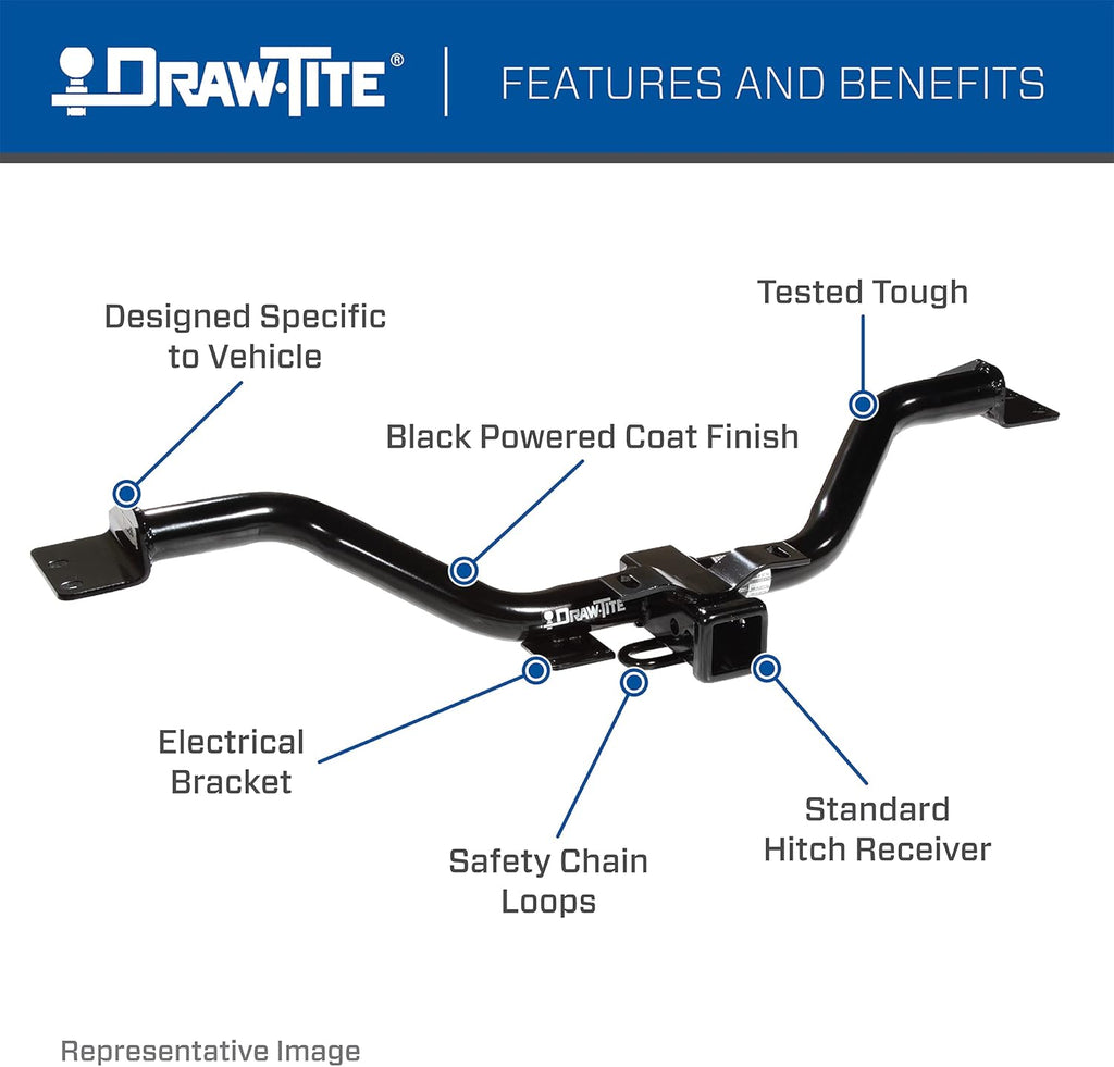 Black 2" Square Receiver Hitch F118