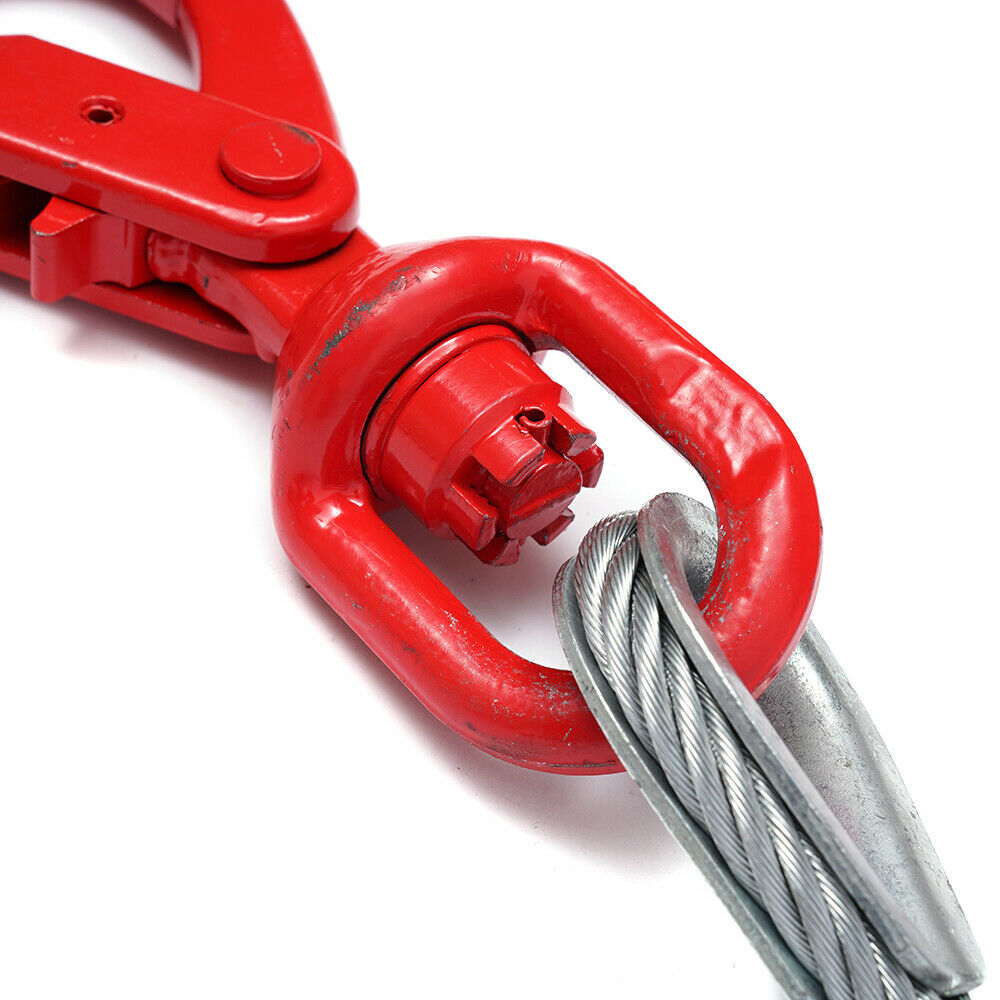 3/8" x 50inch Self Locking Steel Winch Cable with Swivel Hook E4088