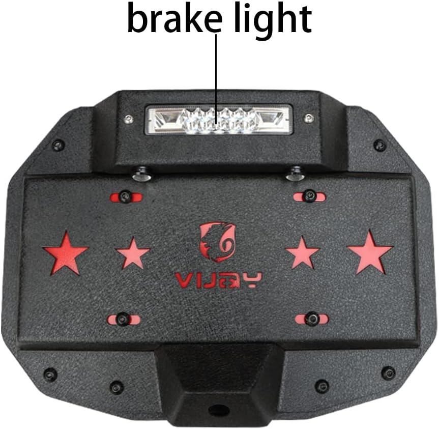 Spare Tire Delete License Plate Relocation Kit with Plate Light & Third Brake Light L565030