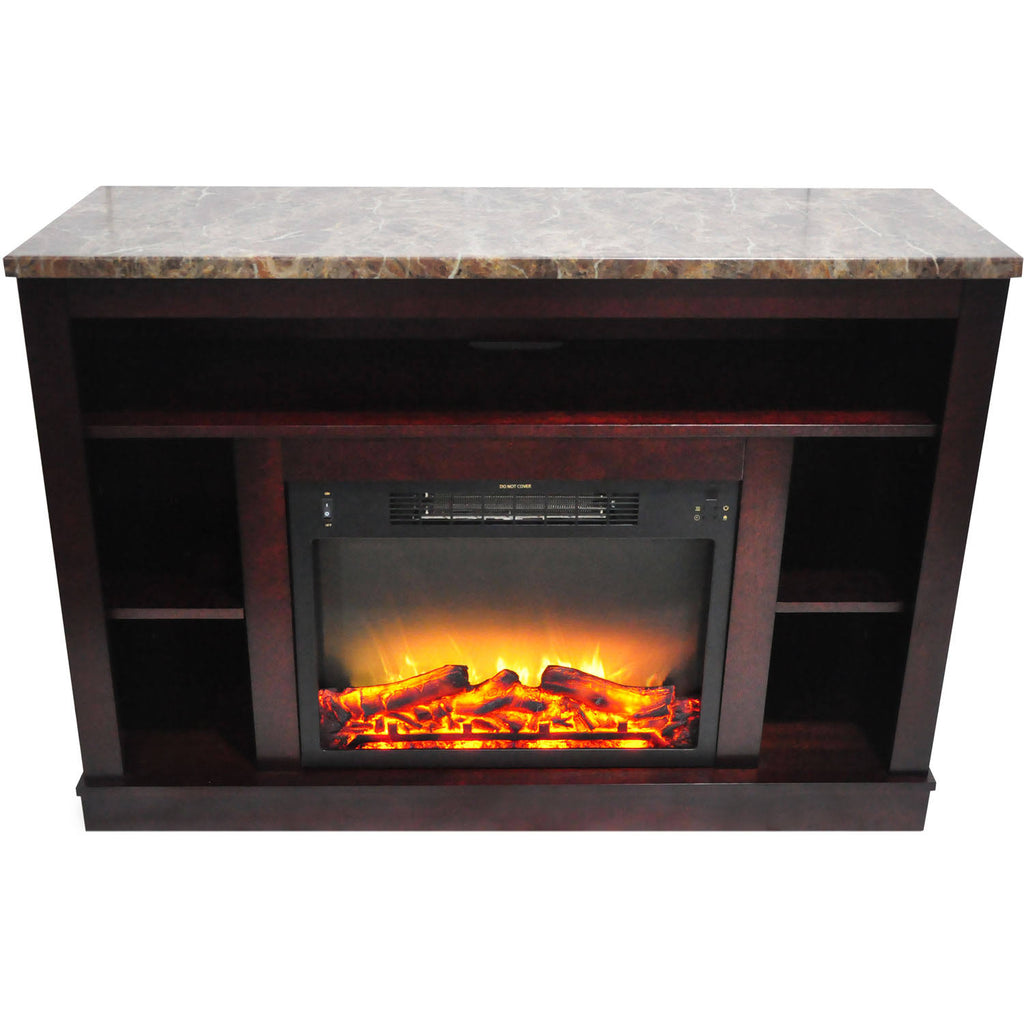 Mahogany Mantel Electric Fireplace R699513