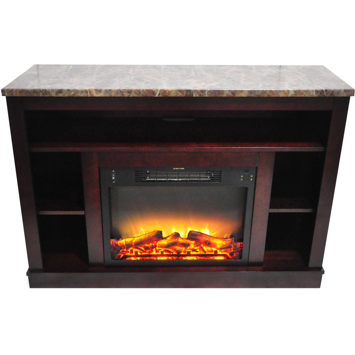 Mahogany Mantel Electric Fireplace R699513