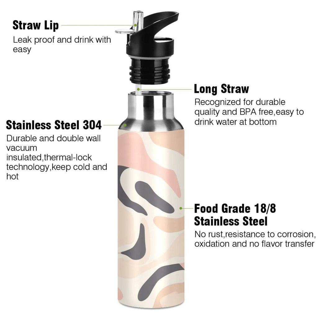 Insulated Stainless Steel Water Bottle with Straw Lid 20 oz J921410