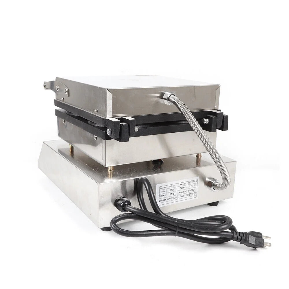 1750W Electric Nonstick 4pcs Round Waffle Maker Machine with Timer H98464