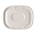 Natural 8.9 x 6.9 x 0.4 Fiber Lids G2061