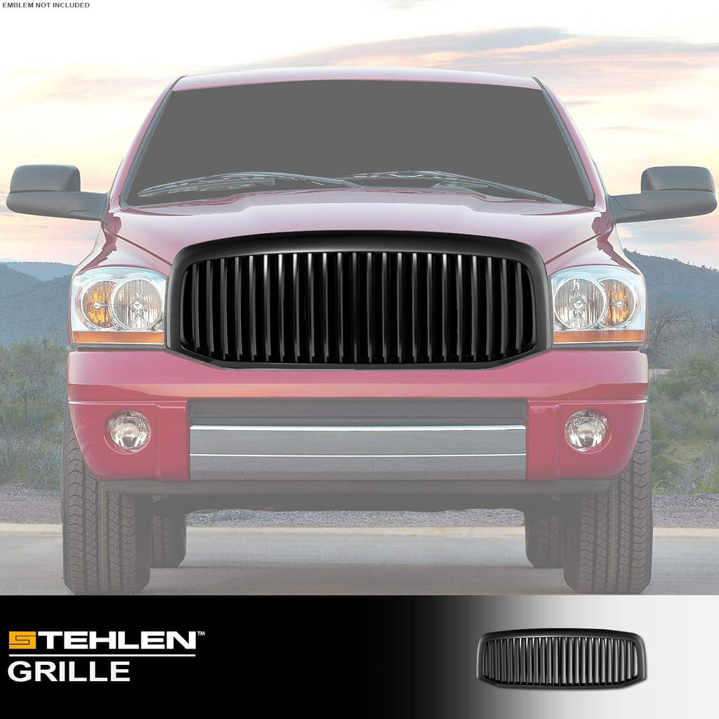 Matte Black Front Hood Bumper Grille for Dodge Ram 1500 2500 3500 S57338