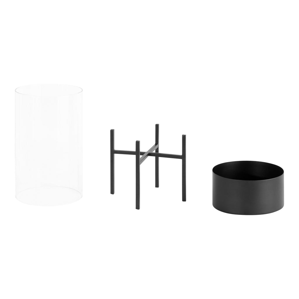 Metal Candle Holder Set - 2 Piece (Black) F836204