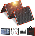 160W 18V Portable Folding Solar Panel Kit with 2 USB Outputs J755932