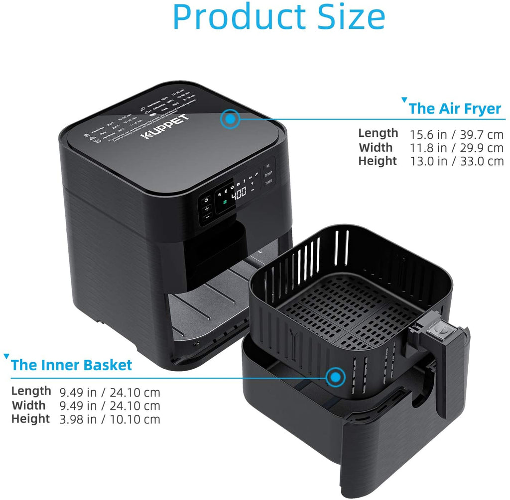 5.8 QT Stainless Steel Air Fryer B9005