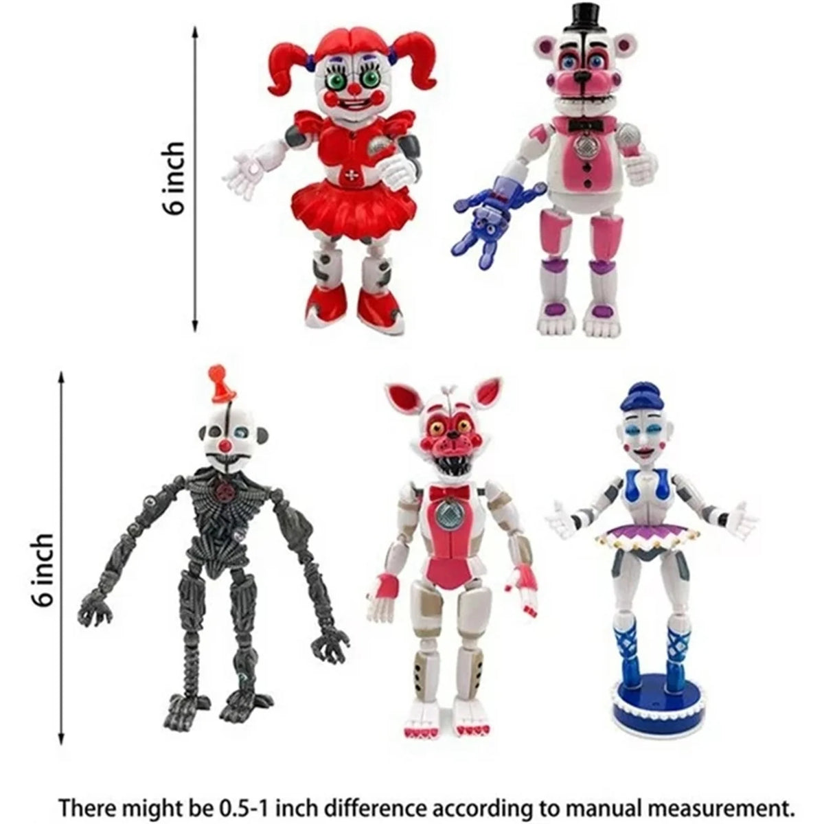 5Pcs Movable Action Figures O2417