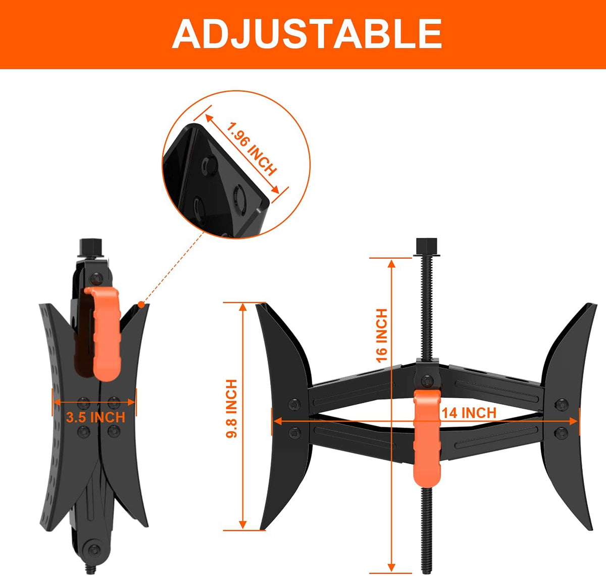 Camper Wheel Stabilizer X Shaped Chocks, Anti-Move Tire Chock Stabilizers Scissor 2 Sets with Accessories Pack of 2 E817