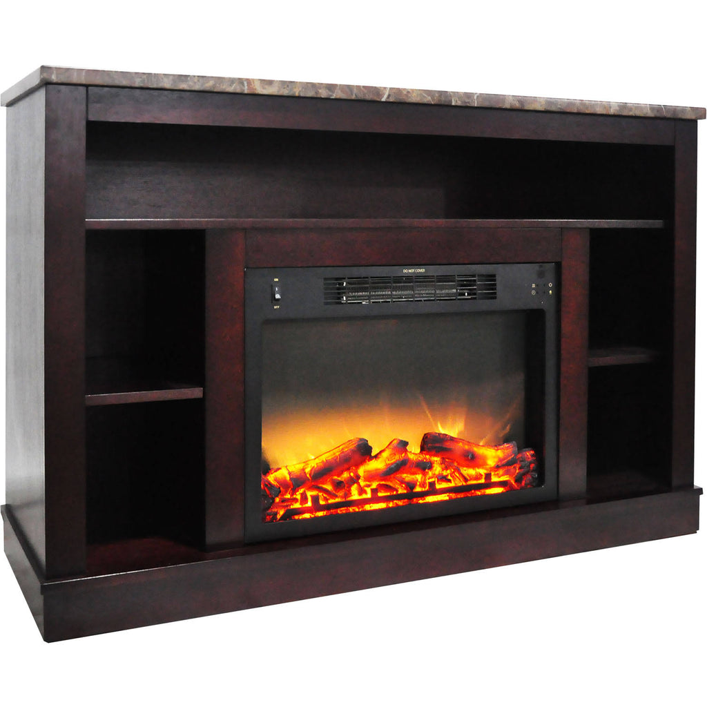 Mahogany Mantel Electric Fireplace R699513