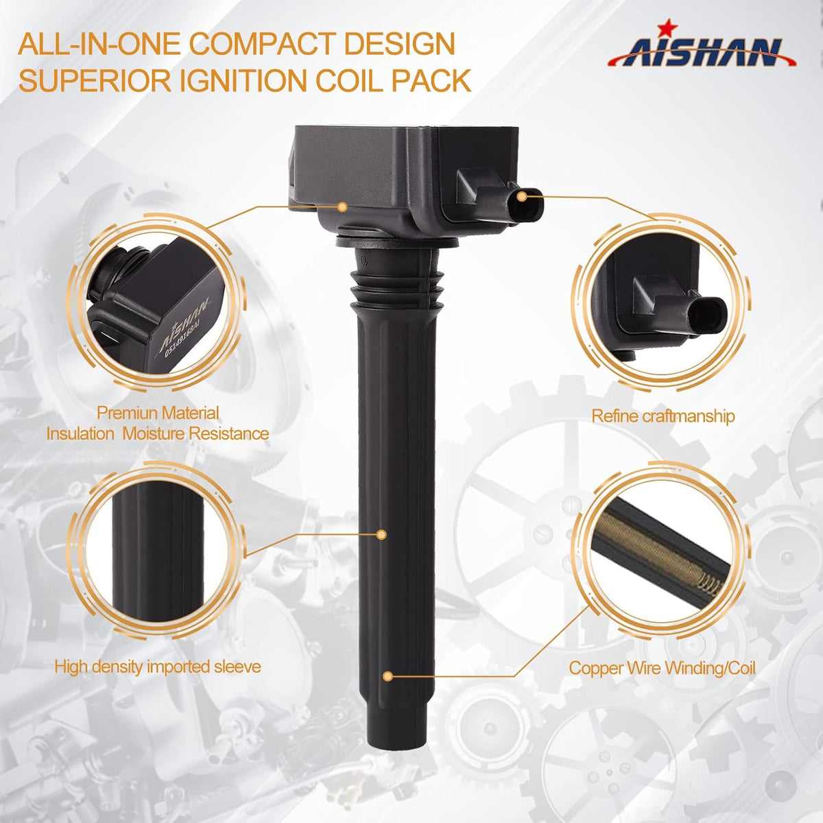 Set of 6 Ignition Coil Pack Compatible with 3.6L V6 Q544