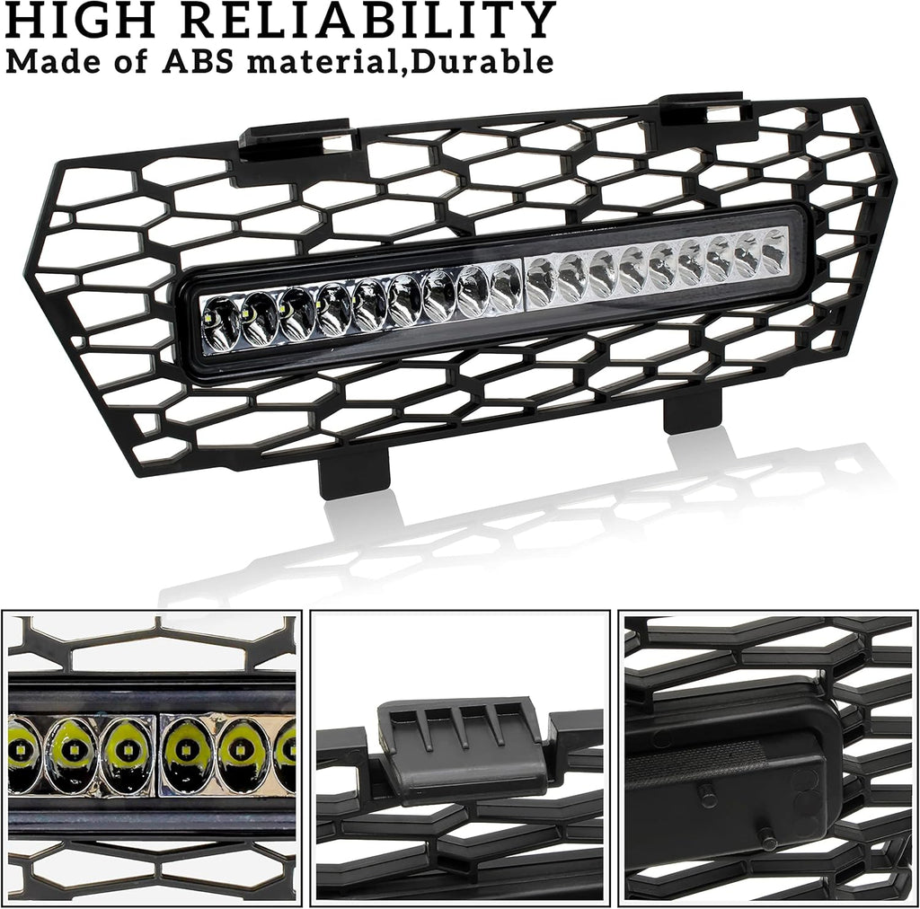 Mesh Grille with LED Light Bar for Polaris General 4 1000 R63904