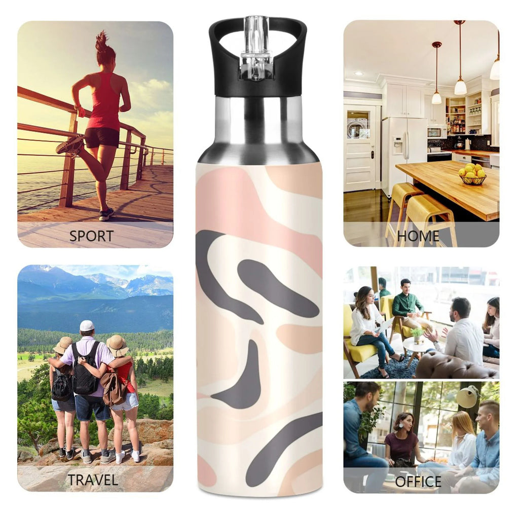 Insulated Stainless Steel Water Bottle with Straw Lid 20 oz J921410