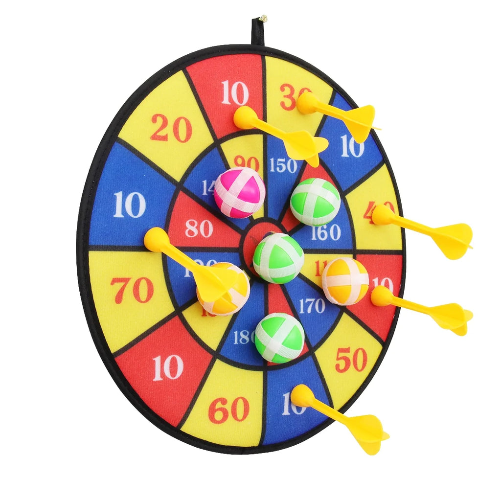 Flocking Dart Board with 4pcs Darts Dartboard Set O66383