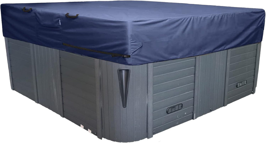 Polyester Outdoor Hot Tub Cover, 90 x 90 x 20, Khaki Y76253