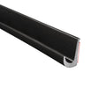 White PVC Plastic Drip Rail, 125" Length K283177