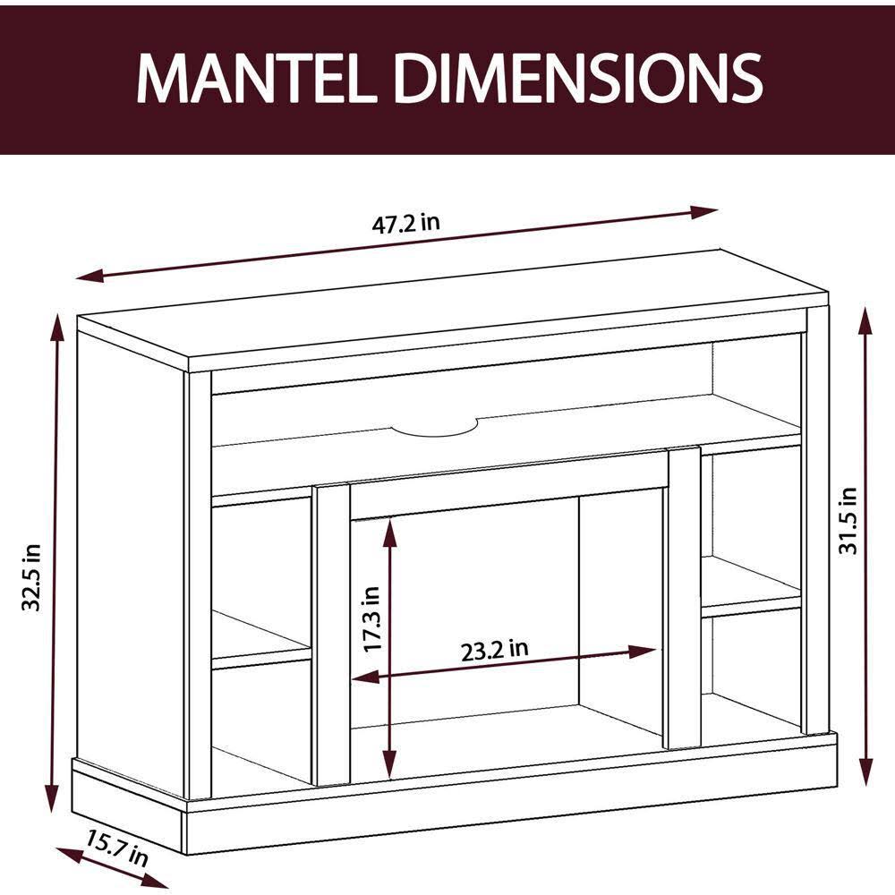 Mahogany Mantel Electric Fireplace R699513