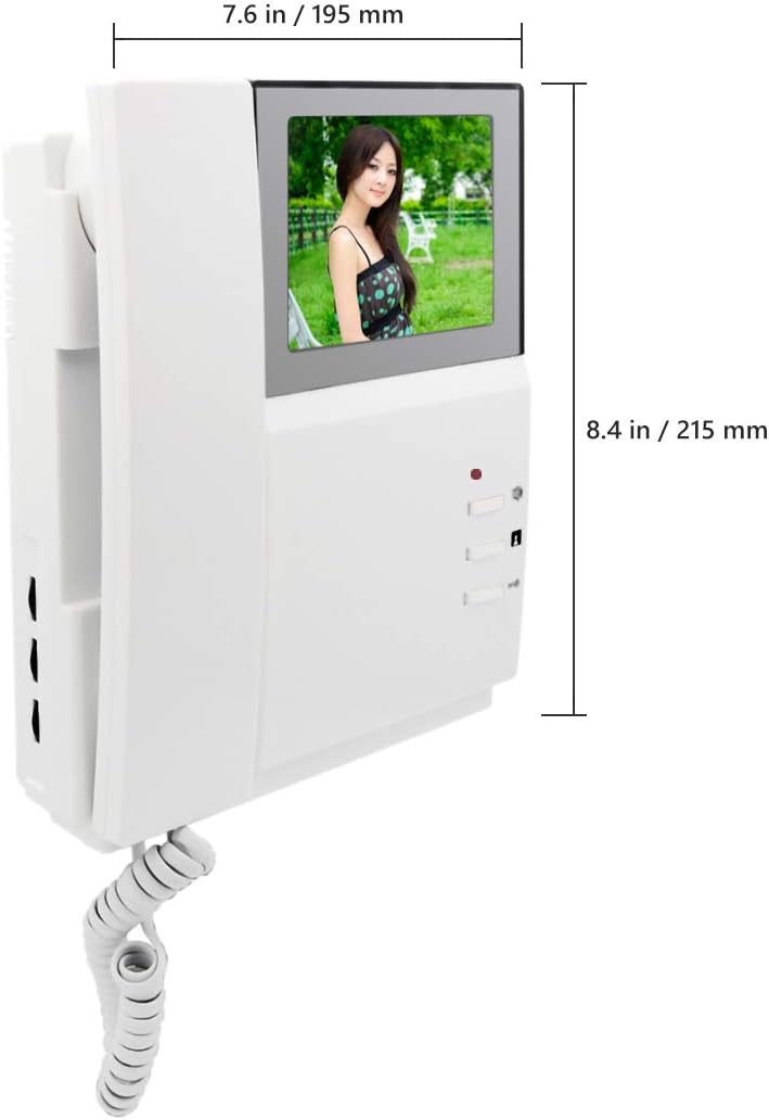 4.3 Inches Wired Video Door Phone System with LCD Monitor, IR Night Vision, Pack of 2 U548329
