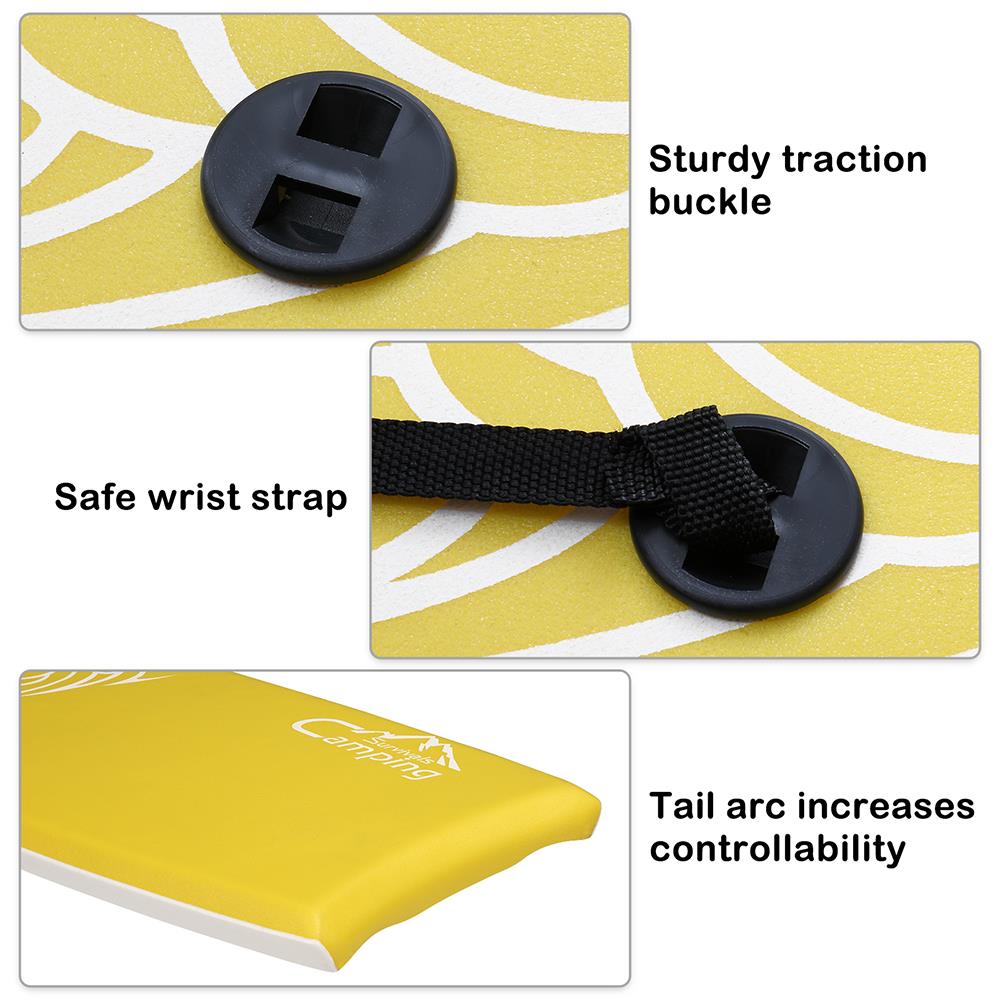 Yellow 37 inch Bodyboard D675